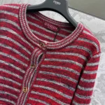 Gucci Women Wool Cotton Crewneck Cardigan 813829XKEI16549