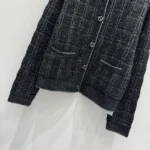 Gucci Women Wool and Lame Check Jacquard Cardigan 805754XKEDI1138