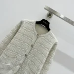 Gucci Women Wool and Lame Check Jacquard Cardigan 805754XKEDI9237