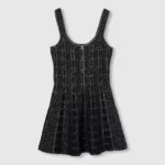 Gucci Women Wool and Lame Check Jacquard Dress 812132XKEDI1138