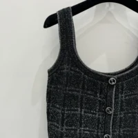 Gucci Women Wool and Lame Check Jacquard Dress 812132XKEDI1138 (1)