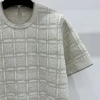 Gucci Women Wool and Lame Check Jacquard Top 811552XKEDI9237 (1)