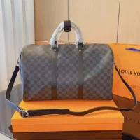 Louis Vuitton LV Unisex Damier Graphite World Map Keepall Bandouliere 50 (1)