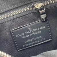 Louis Vuitton LV Unisex Renaissance Map Damier Graphite PM Danube Slim Bag (1)