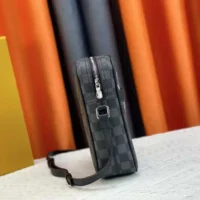 Louis Vuitton LV Unisex Renaissance Map Damier Graphite PM Danube Slim Bag (1)