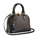 Louis Vuitton LV Women Alma BB Monogram Coated Canvas-Black