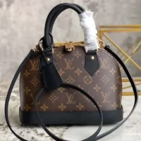 Louis Vuitton LV Women Alma BB Monogram Coated Canvas-Black (1)