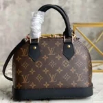 Louis Vuitton LV Women Alma BB Monogram Coated Canvas-Black