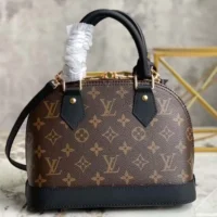 Louis Vuitton LV Women Alma BB Monogram Coated Canvas-Black (1)