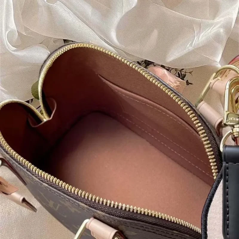 Louis Vuitton LV Women Alma BB Monogram Coated Canvas-Brown M46990