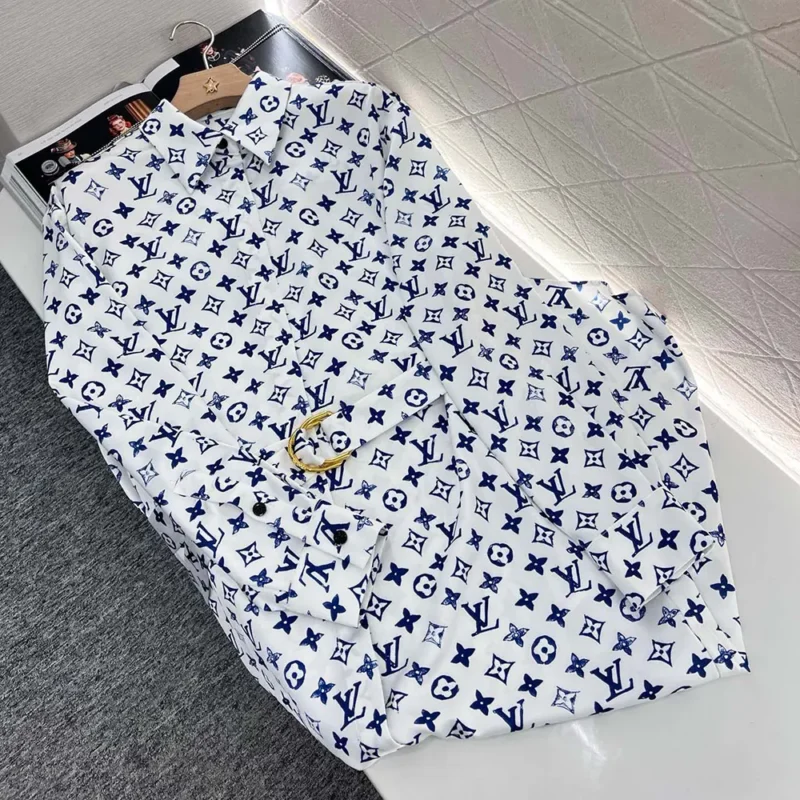 Louis Vuitton LV Women Aquarelle Monogram Shirt Dress