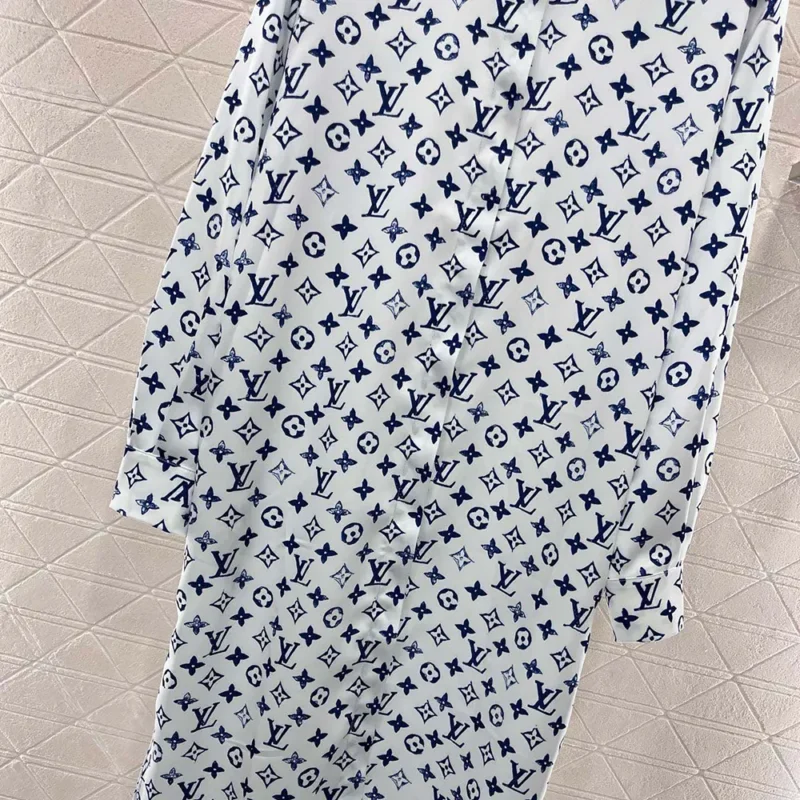 Louis Vuitton LV Women Aquarelle Monogram Shirt Dress