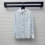 Camisa de seda con monograma Aquarelle para mujer de Louis Vuitton LV 1AHGW8