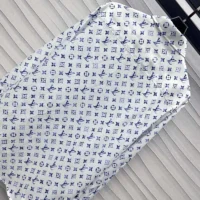 Louis Vuitton LV Women Aquarelle Monogram Silk Shirt 1AHGW8 (1)