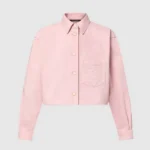 Louis Vuitton LV Women Cropped Denim Shirt-Light Pink 1AHHT1