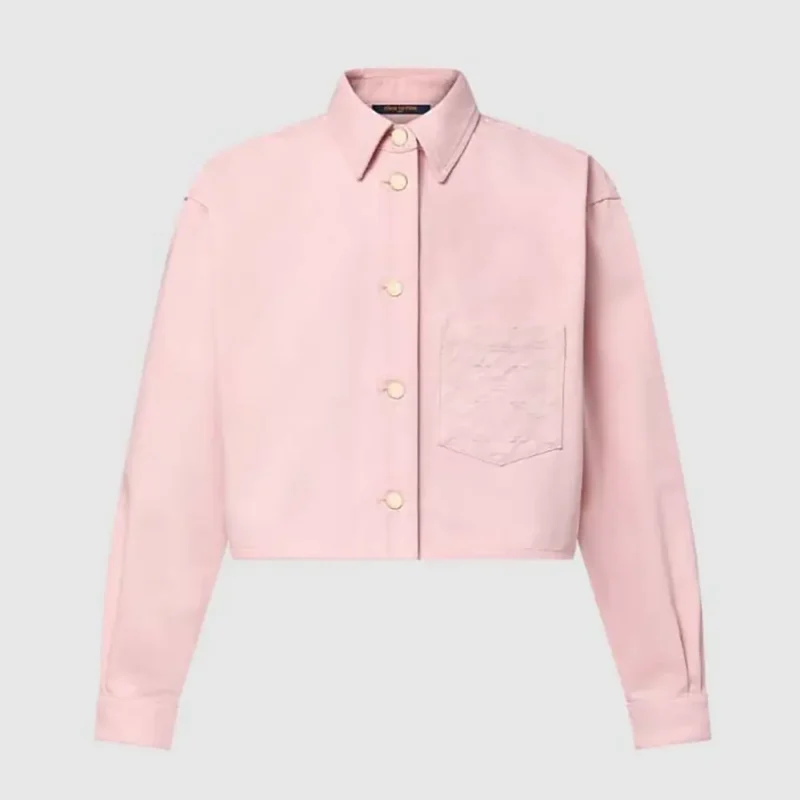 Louis Vuitton LV Women Cropped Denim Shirt-Light Pink 1AHHT1