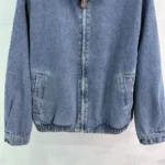 Louis Vuitton LV Women Denim Bomber Jacket-Blue 1AHHRU