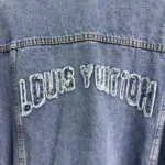 Louis Vuitton LV Women Denim Bomber Jacket-Blue 1AHHRU