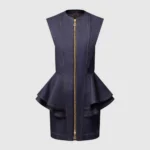 Louis Vuitton LV Women Denim Flounce Dress 1AHGY1