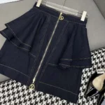 Louis Vuitton LV Women Denim Flounce Skirt 1AHGXT