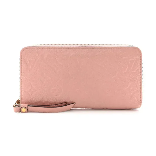Louis Vuitton LV Women Empreinte Zippy Wallet Calf Leather-Pink