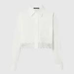 Louis Vuitton LV Women Lace Trim Shirt 1AHGWW