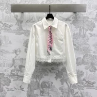 Louis Vuitton LV Women Lace Trim Shirt 1AHGWW (1)