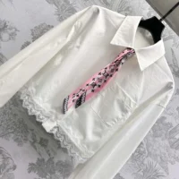 Louis Vuitton LV Women Lace Trim Shirt 1AHGWW (1)