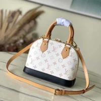 Louis Vuitton LV Women Nano Alma Monogram Dune Coated Canvas M46895 (1)