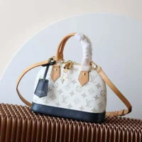 Louis Vuitton LV Women Nano Alma Monogram Dune Coated Canvas M46895 (1)