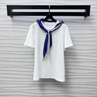 Louis Vuitton LV Women Nautical Scarf T-Shirt 1AHJ08 (1)