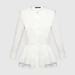 Louis Vuitton LV Women Poplin Peplum Blouse 1AHHMN