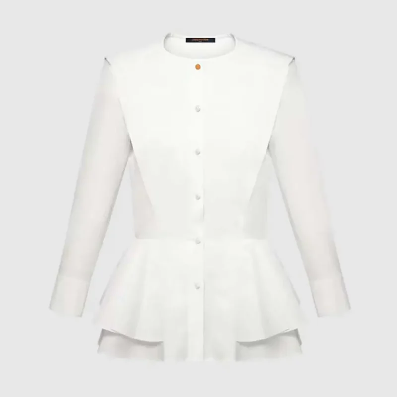 Louis Vuitton LV Women Poplin Peplum Blouse 1AHHMN