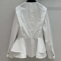 Louis Vuitton LV Women Poplin Peplum Blouse 1AHHMN (1)