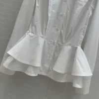 Louis Vuitton LV Women Poplin Peplum Blouse 1AHHMN (1)