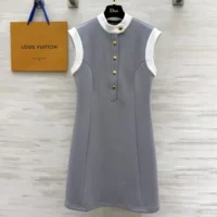 Louis Vuitton LV Women Technical Jersey Color-Block Dress 1AGNPX (1)
