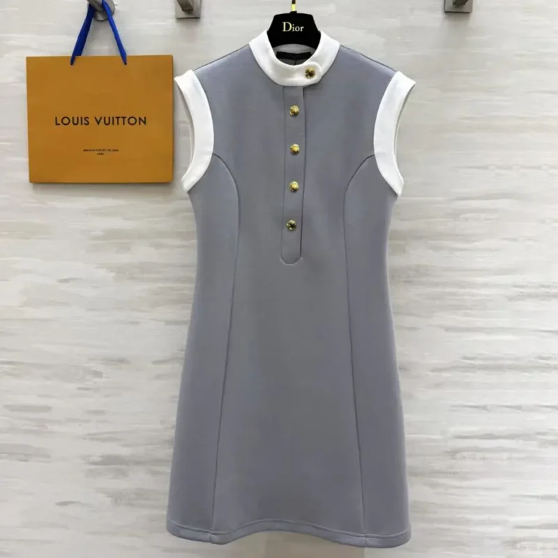 Louis Vuitton LV Women Technical Jersey Color-Block Dress 1AGNPX