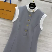 Louis Vuitton LV Women Technical Jersey Color-Block Dress 1AGNPX (1)