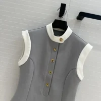 Louis Vuitton LV Women Technical Jersey Color-Block Peplum Top (1)