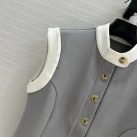 Louis Vuitton LV Women Technical Jersey Color-Block Peplum Top (1)