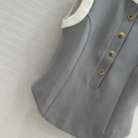 Louis Vuitton LV Women Technical Jersey Color-Block Peplum Top (1)