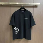 Louis Vuitton Men Embossed LV Cotton T-Shirt-Black