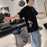 Louis Vuitton Men Embossed LV Cotton T-Shirt-Black