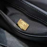 Chanel Women CC Mini Kelly Shopping Bag Shiny Aged Calfskin-Grey (10)