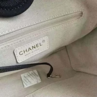 Chanel Women Deanville Shopping Bag Mummy Bag in Canvas and Leather-Black (1)