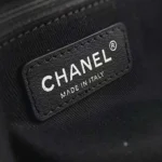 Chanel Women Deanville Shopping Bag Mummy Bag in Canvas and Leather-Black/White