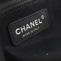 Chanel Women Deanville Shopping Bag Mummy Bag in Canvas and Leather-BlackWhite (1)