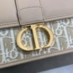 Dior Women 30 Montaigne East-West Bag with Chain Dior Oblique Jacquard