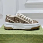 Gucci GG Unisex GG Sneaker Beige and Ebony Original GG Canvas