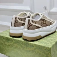 Gucci GG Unisex GG Sneaker Beige and Ebony Original GG Canvas (1)